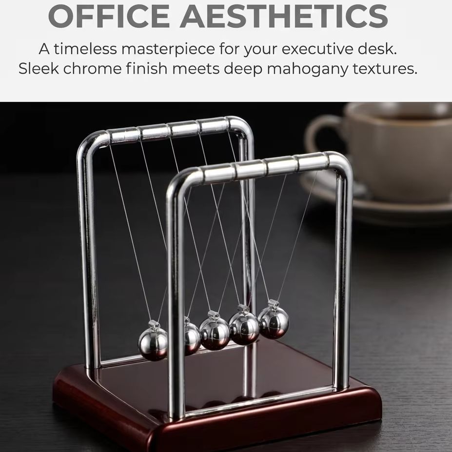 Office Technologies - Newton Cradle Denge Sarkaç Topu Fizik